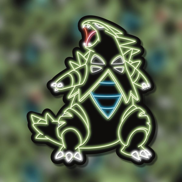 Neon Tyranitar | Pokemon Stickers