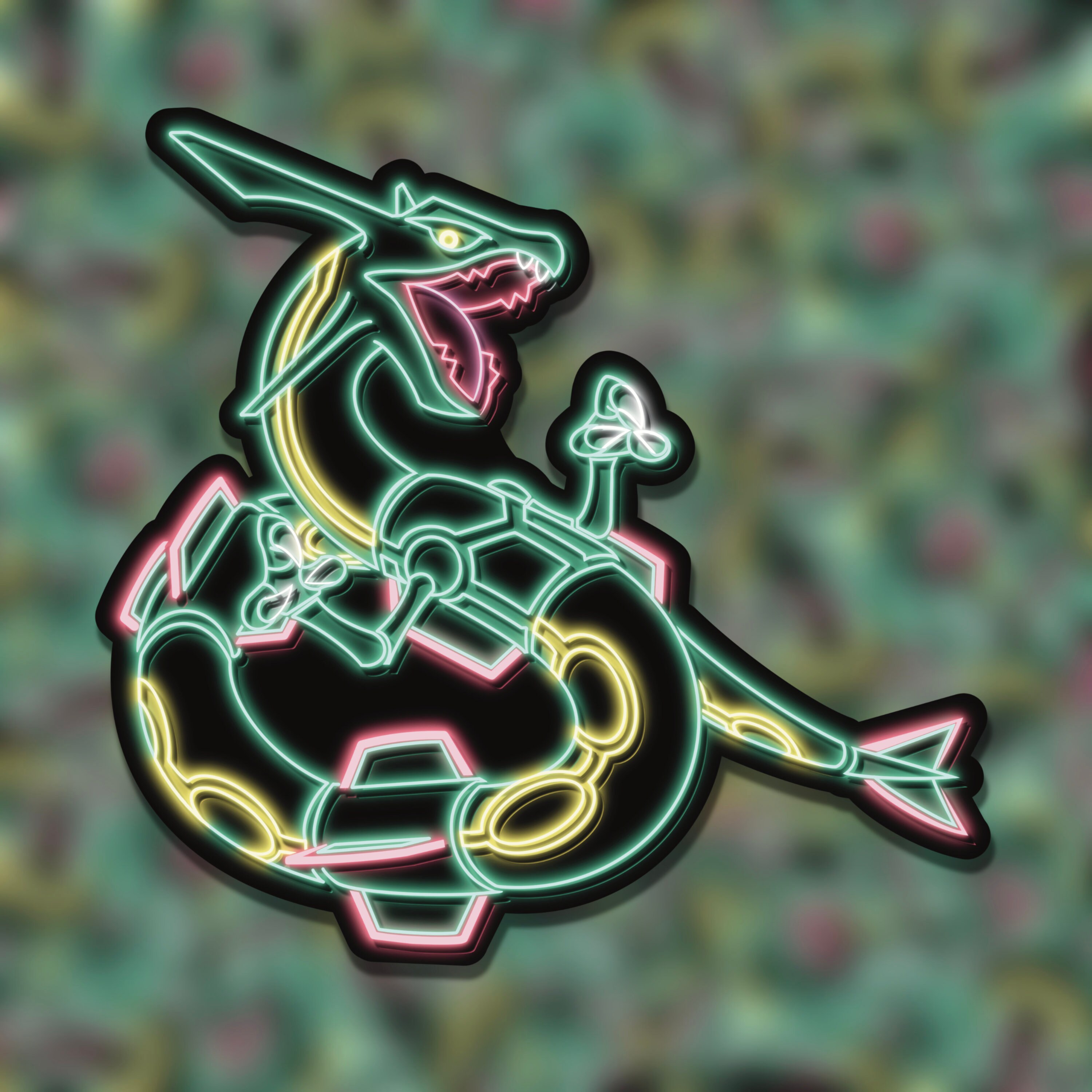 Myuna's XXL Shiny Rayquaza Pin Big Fanart Sky Dragon -  Finland