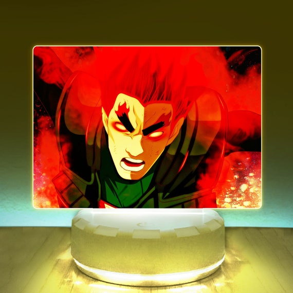 Table Lamps Lighting 3D 8 gates Ninja Anime Desk Lamp RGB Base Led 16