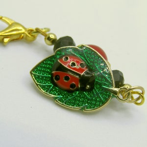 Ladybug Charm, Ladybug  Zipper Pull, Ladybug Purse Accessory, Ladybug Gift for Mom, Ladybug Lover Gift