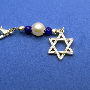 Star of David Charm, Judaica, Lion of Judah Charm, Jewish Star Charm, Hanukah Charm, Star of David Purse Charm, Star of David Backpack Charm