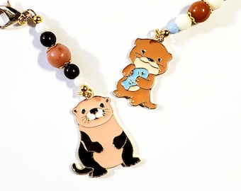 Otter Handcrafted Zipper Pull or Purse Charm