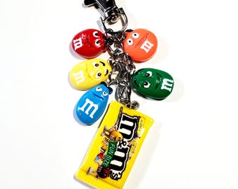 Peanut Chocolate Candy Charm, Fun Food Purse Accessory