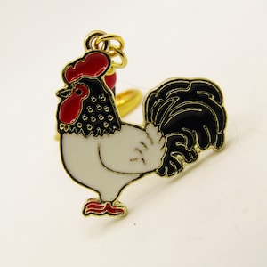 Rooster Chicken Charm, Rooster Phone Charm, Chicken Backpack Charm, Chicken Purse Accessory, Chicken Lover Gift