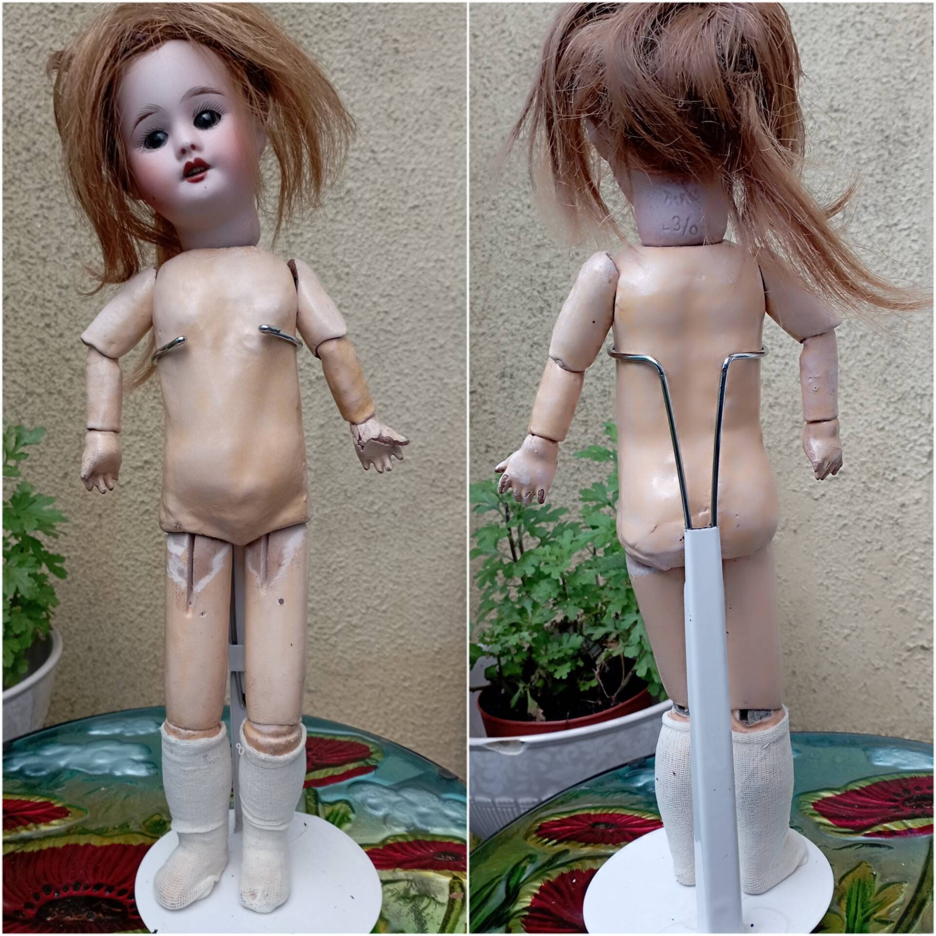 Ancienne poupée Jumeau SFBJ PARIS 3 tête porcelaine