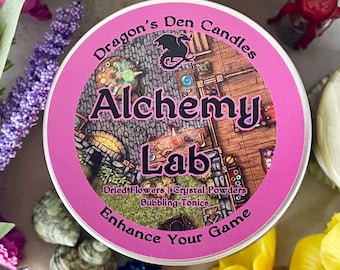 Alchemy Lab | Soy Candle | Wax Melts | Fantasy | RPG | Gamer | DnD | Geek Gift