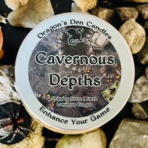 Cavernous Depths | Soy Candle | Wax Melts | Fantasy | RPG | Gamer | DnD | Geek Gift | Dirt | Stone | Underdark | Cave