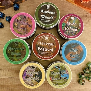 The Campaign 2 Candle Set | Soy Candle | DnD Candle | Fantasy | Gamer Gift | Geek Gift | RPG | Dungeon Master