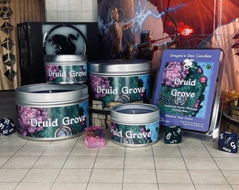 Druid Grove | Soy Candle | Wax Melts | Fantasy | RPG | Gamer | DnD | Geek Gift