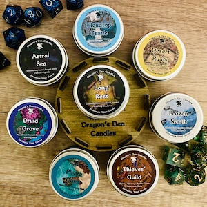The Campaign 3 Sampler Set | Soy Candle | DnD Candle | Fantasy | Gamer Gift | Geek Gift