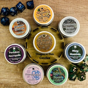 The Campaign 1 Sampler Set | Soy Candle | DnD Candle | Fantasy | Gamer Gift | Geek Gift