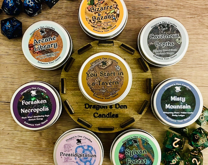 The Campaign 1 Sampler Set | Soy Candle | DnD Candle | Fantasy | Gamer Gift | Geek Gift