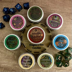 Set de muestra de la Campaña 2 / Vela de soja / Vela de DnD / Fantasía / Regalo para gamers / Regalo geek