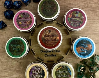 The Campaign 2 Sampler Set | Soy Candle | DnD Candle | Fantasy | Gamer Gift | Geek Gift