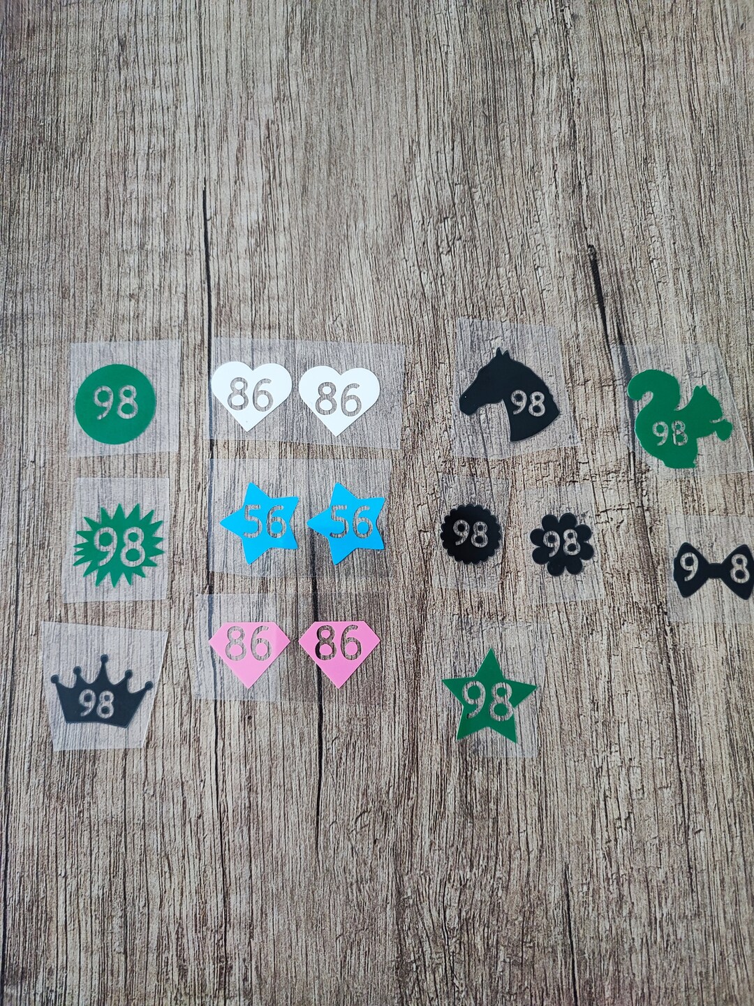 10 Ironon Size Labels for Individual Sizes Etsy