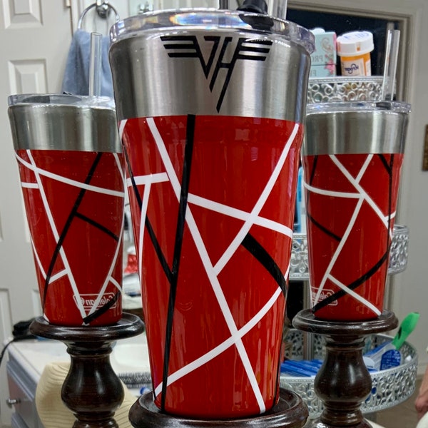 Custom Van Halen Stainless Steel Insulated Tumbler with lid 25 oz.