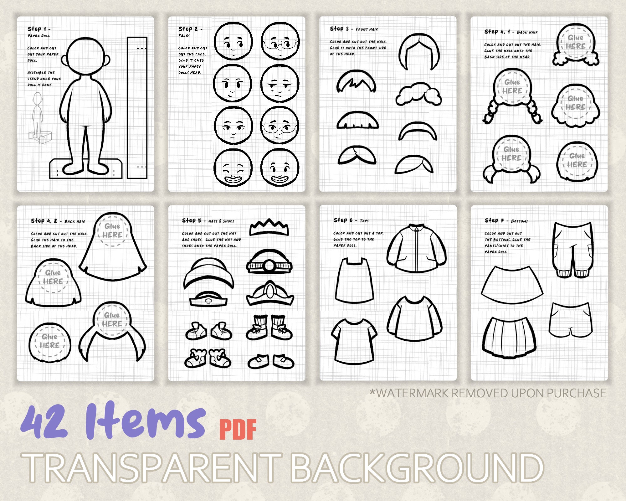 Paper Dolls to Color, Paper Dolls Printable Coloring, Paper Dolls