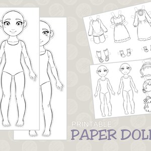 Paper Dolls to Color, Paper Dolls Printable Coloring, Paper Dolls ...
