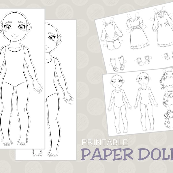 Paper Dolls Printable - Etsy
