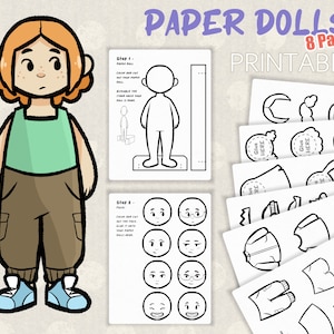 100 ULTIMATE Paper Dolls, Paper Dolls to Color, Paper Dolls Printable Coloring,  Paper Dolls PDF, Paper Dolls Prints, Paper Dolls Template 