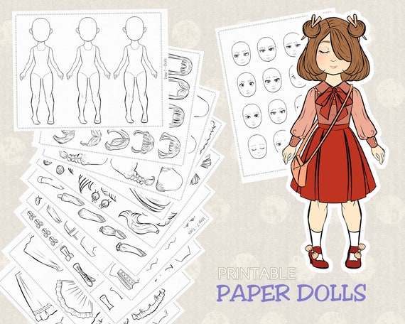 100 ULTIMATE Paper Dolls, Paper Dolls to Color, Paper Dolls