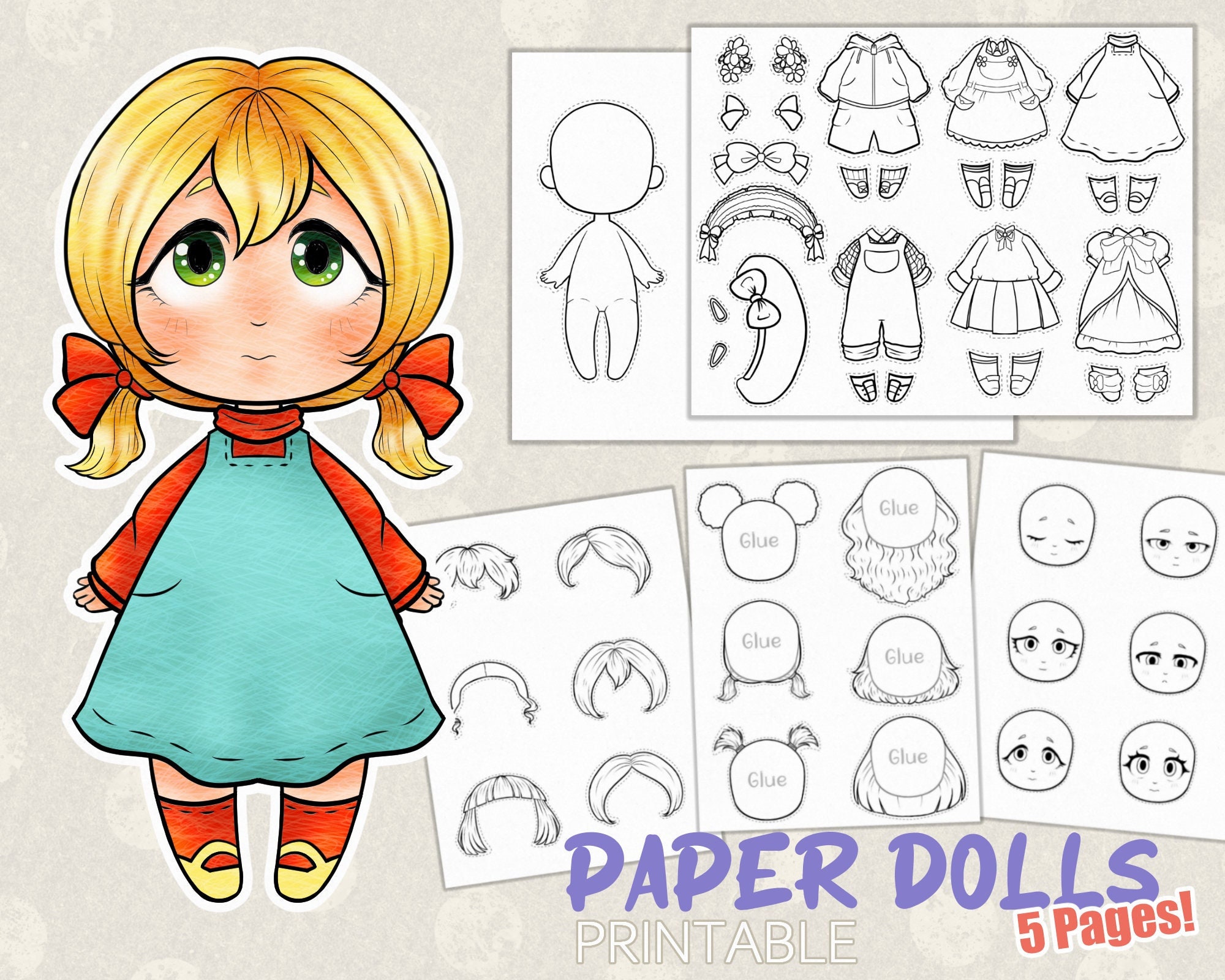 100 ULTIMATE Paper Dolls, Paper Dolls to Color, Paper Dolls Printable  Coloring, Paper Dolls PDF, Paper Dolls Prints, Paper Dolls Template 