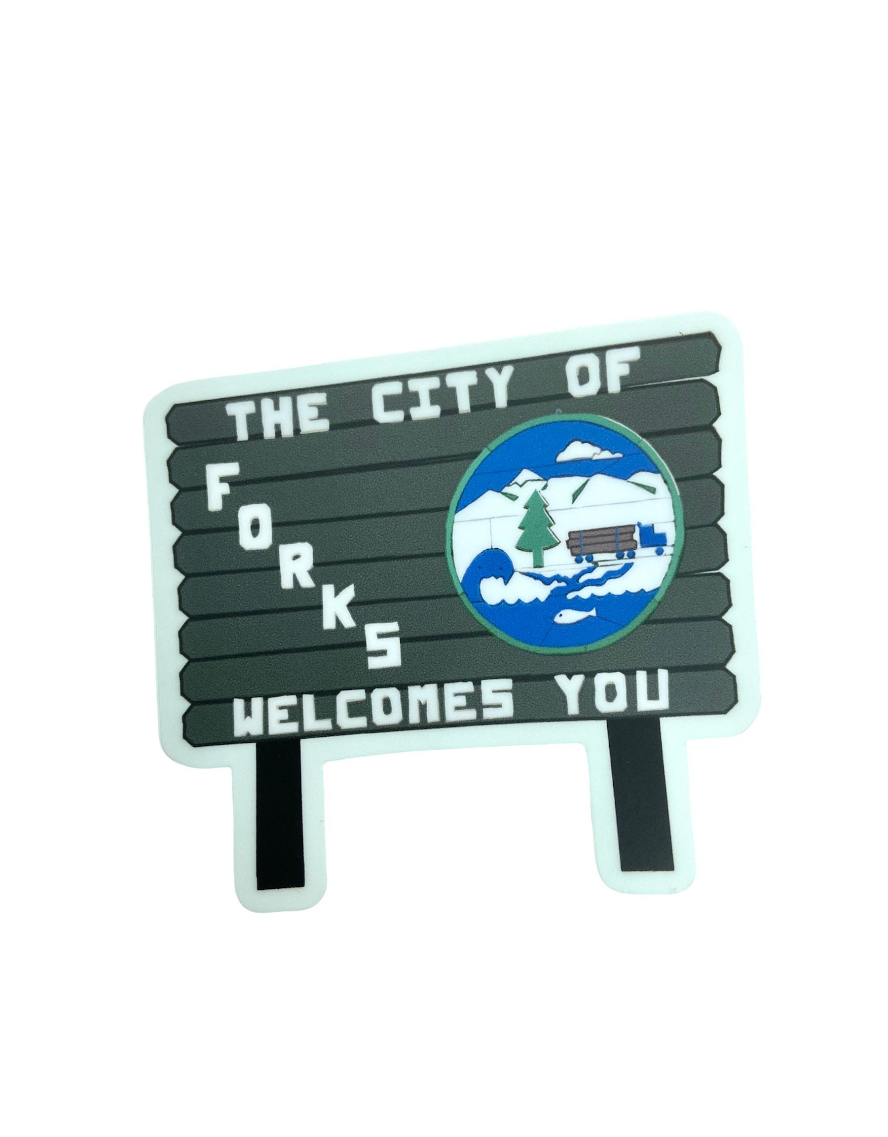 City of Forks Washington Sign Sticker Etsy