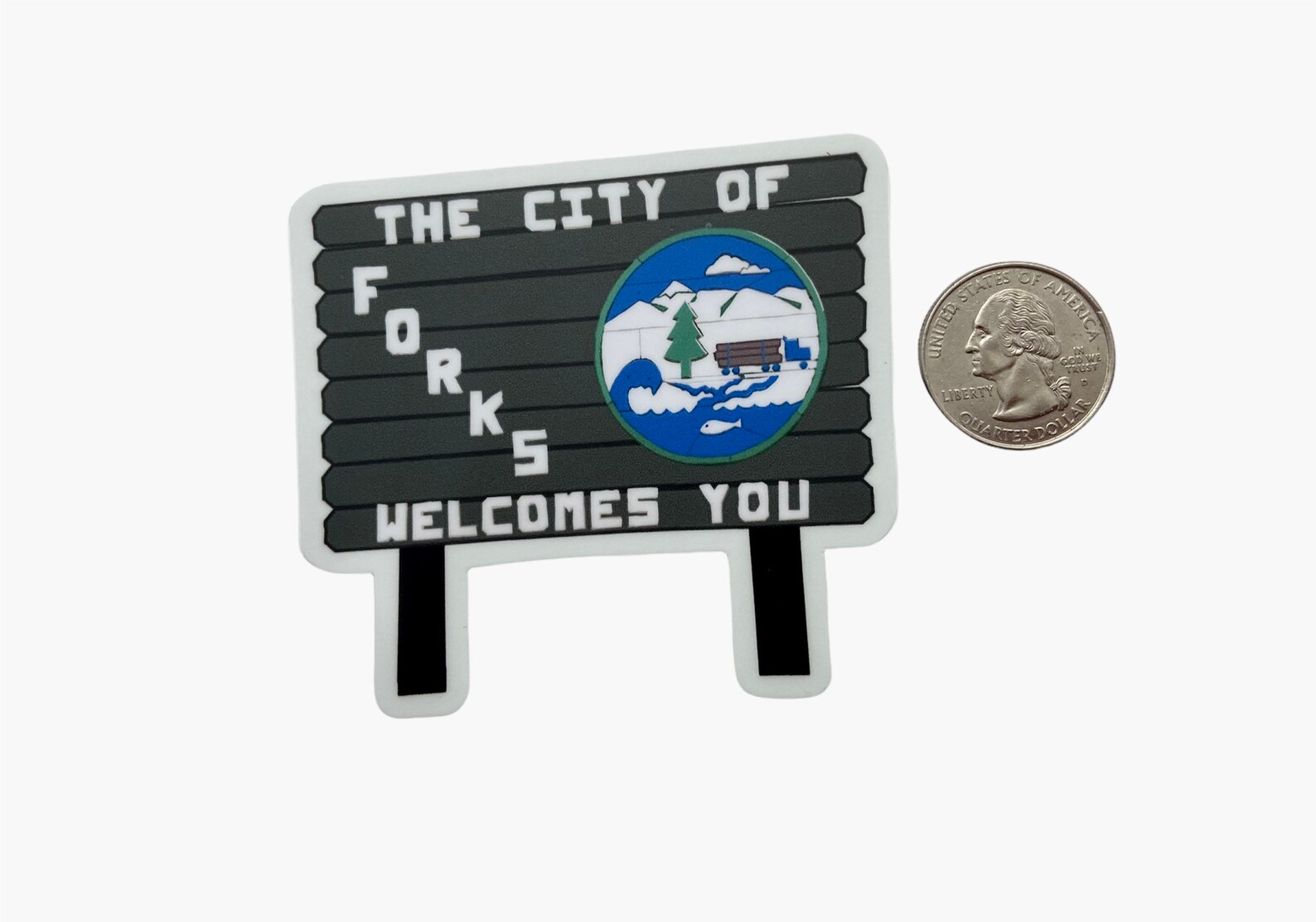 City of Forks Washington Sign Sticker Etsy