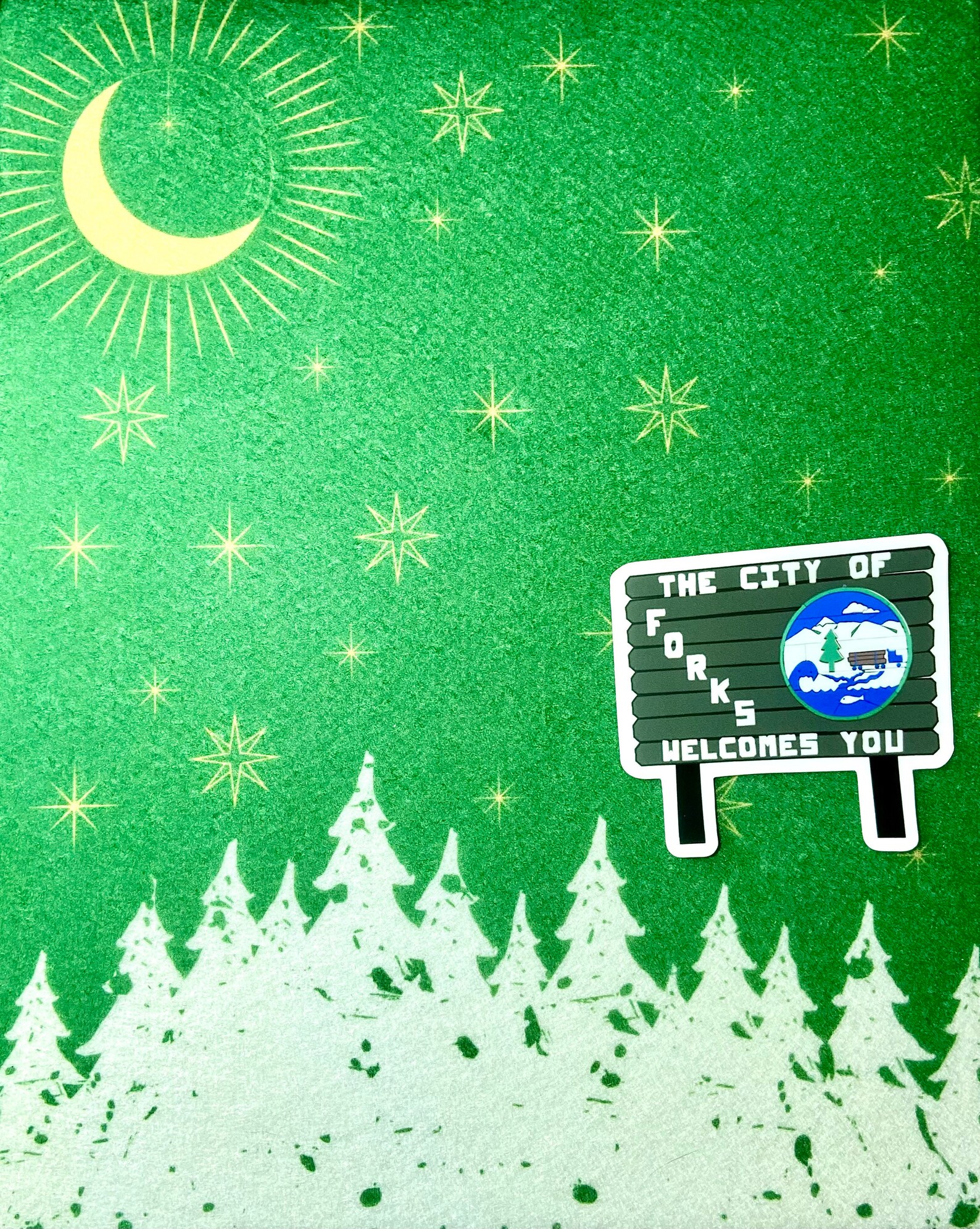 City of Forks Washington Sign Sticker Etsy