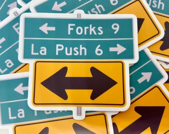 Forks, La Push Sign Sticker