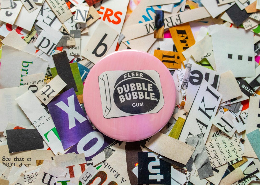 Bubble Gum Button - Etsy