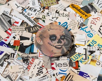 Skeleton Girl Button