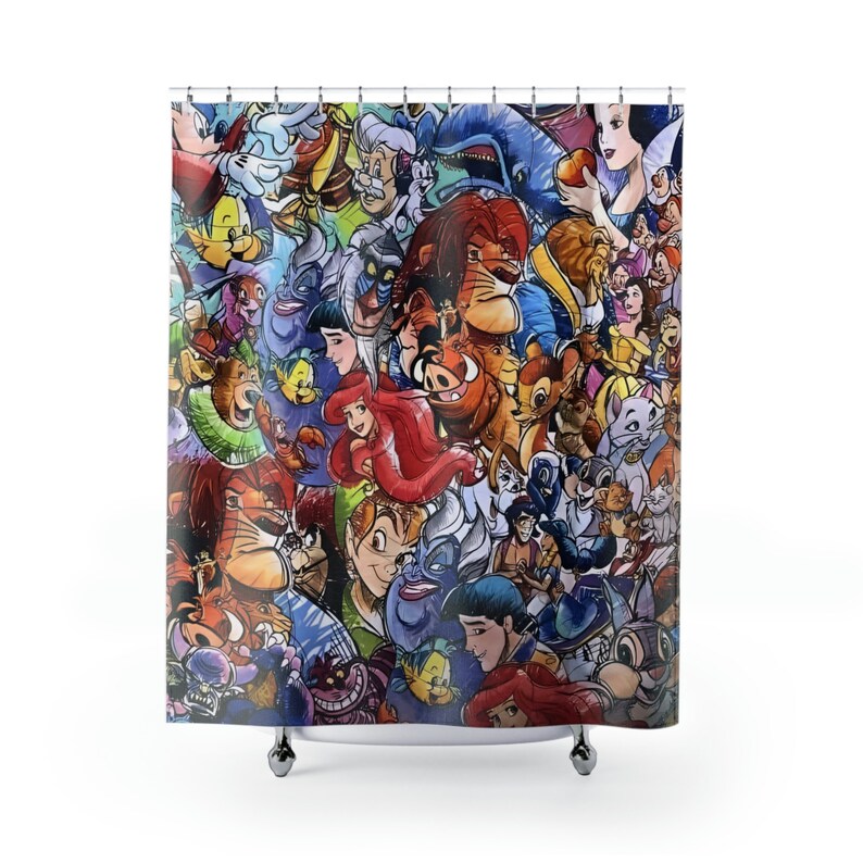 Disney Shower Curtain, Custom Shower Curtain, Lion King Shower Curtain