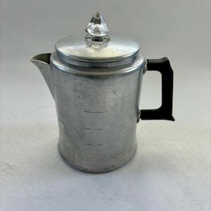 Vintage Viko Aluminum Stovetop Coffee Percolator Camp Coffee / Tea Pot / Carafe