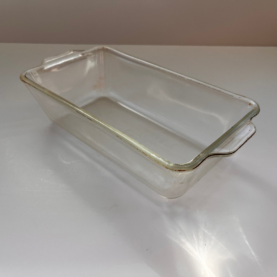 Vintage Pyrex Clear Glass Bread Loaf Pan Bakeware Cookware Baking Dish 212 Etsy