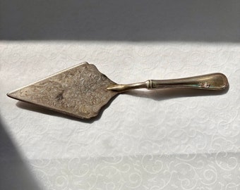 Vintage Princess House Cake Serving Spatula - Silver Plated, Intricate Victorian Designs