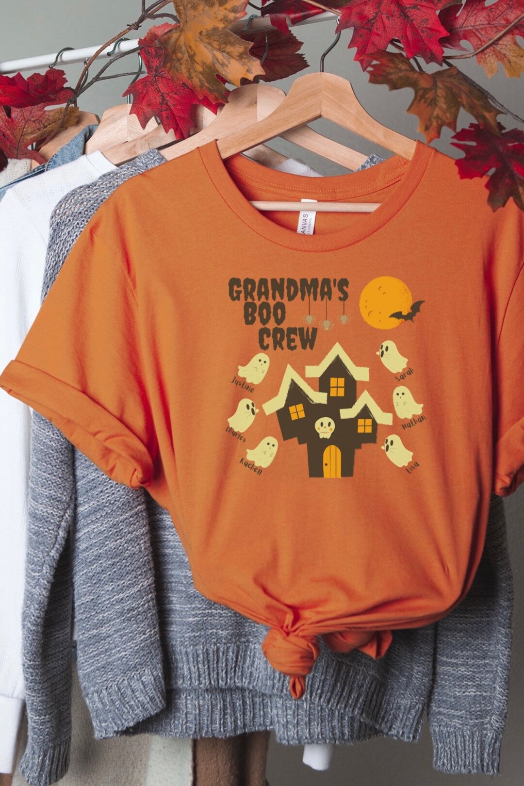 Grandma's Boo Crew Shirt. Halloween T-shirt for Granny, Nana, or Mimi ...