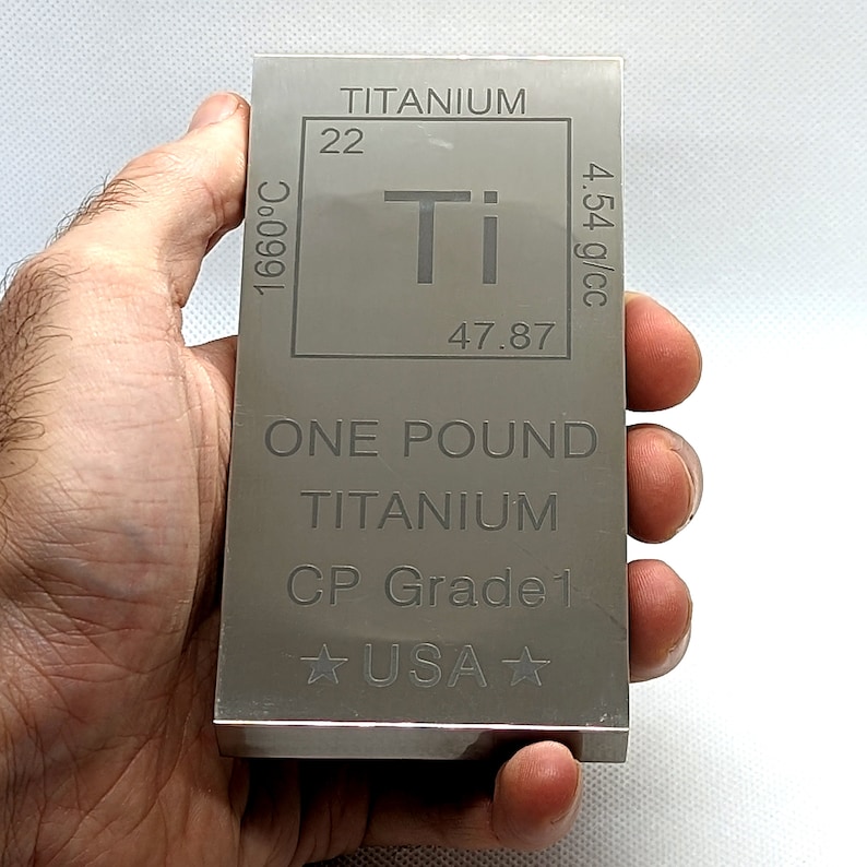 1 Pound Lb .996 Fine Titanium Bar Element CP Grade 1 Bullion Etsy