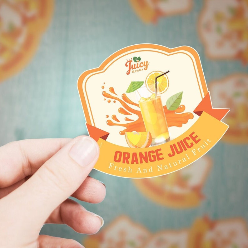 Custom Die Cut Juice Labels Laminated Honey Labels Waterproof Beer Labels for Homebrewed