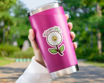Blow Me Dandelion Sticker: Funny Sarcastic Floral Decal