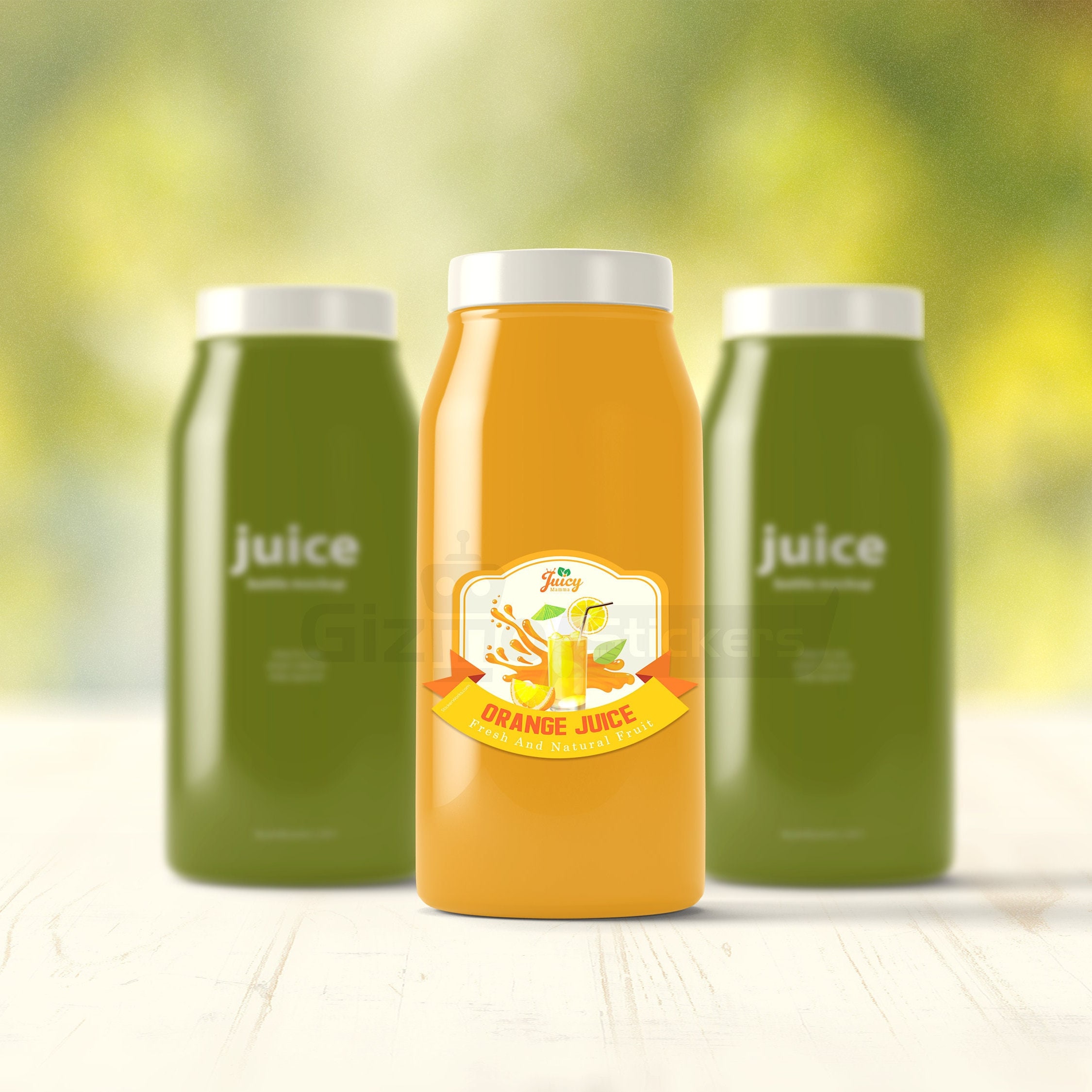 Custom Die Cut Juice Labels, Personalized Waterproof Juicing Stickers for Home Cleanse Creations