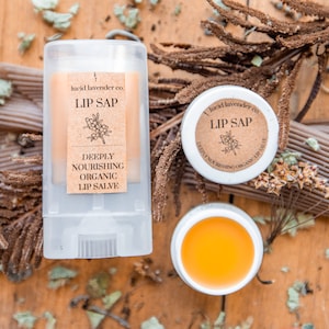 Organic Lip Balm | Natural Lip Salve | Exceptionally Nourishing Lip Mask | Lip Sap | Intense Lip Hydration | Fix Chapped Lips