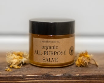 Organic All-Purpose Salve | Natural Skin Balm | Herbal Ointment