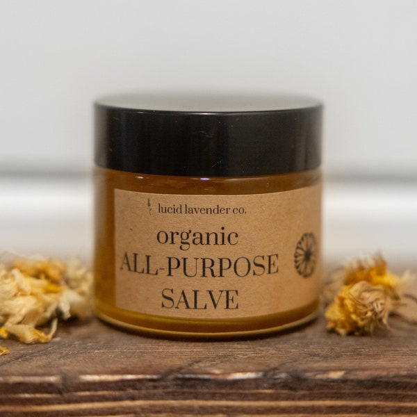 Organic All-Purpose Salve | Natural Skin Balm | Herbal Ointment