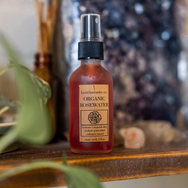 Organic Rose Water | Hydration Mist | Natural Face Spray