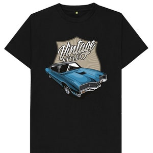 Vintage Style Muscle Car T Shirt