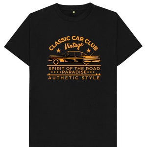 Classic Car Club Vintage Authentic Style T Shirt