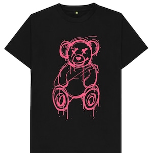 Happiness Teddy Bear Street Style T Shirt - Etsy