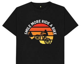 Smile More Ride A Bike MTB T Shirt