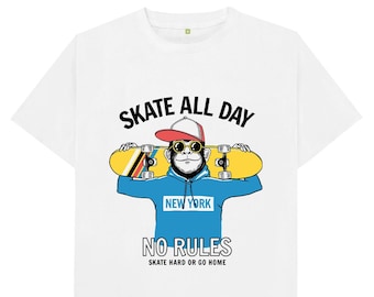 Skate All Day No Rules T Shirt